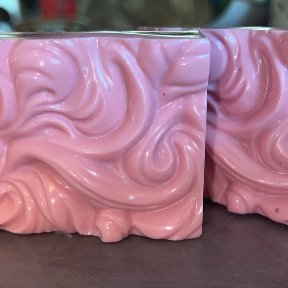 Luxurious Goat Milk Pink & Green Bath Soap